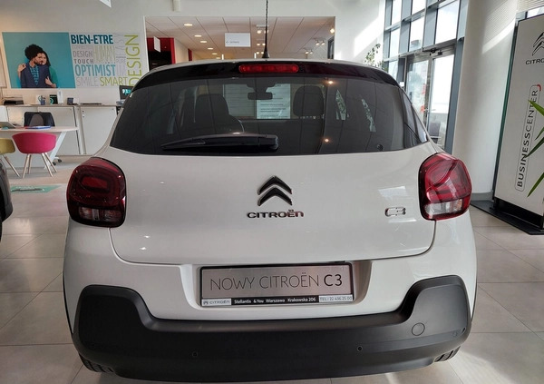 Citroen C3 cena 71900 przebieg: 5, rok produkcji 2023 z Zagórz małe 211